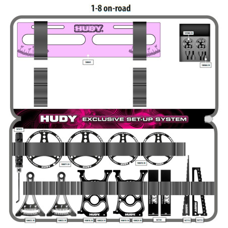 HUDY SET-UP BAG FOR 1/8 ON-ROAD CARS - HUDY - 199231