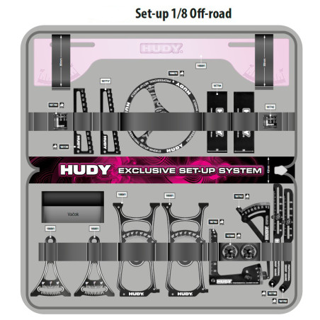 HUDY SET-UP BAG FOR 1/10 & 1/8 OFF-ROAD CARS & GT - HUDY - 199241